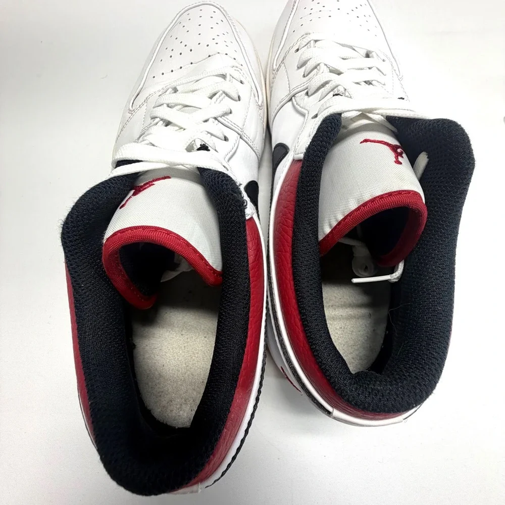 Air Jordan 1 Low Chicago Black Toe White Red‎ Black Men's Size 12 553558-118